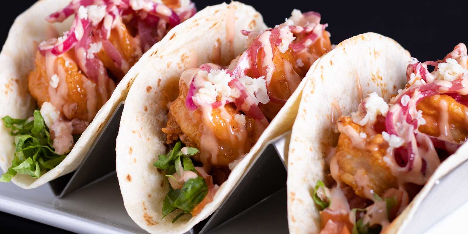 Banger Shrimp Tacos